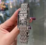 Cartier Luxury Tank Imported Quartz Movement Stainless Steel 20*35MM Watch